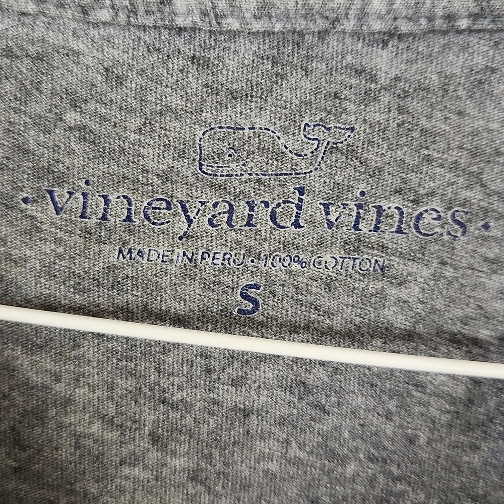 Vineyard Vines Men's Grey Long Sleeve Tee, Small